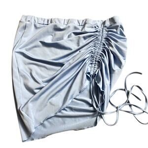 SheIn Blue Mini Pencil Skirt with Side Slit